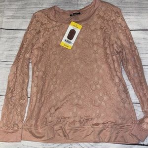 Adrianna Papell Women’s Shirt Medium Pink